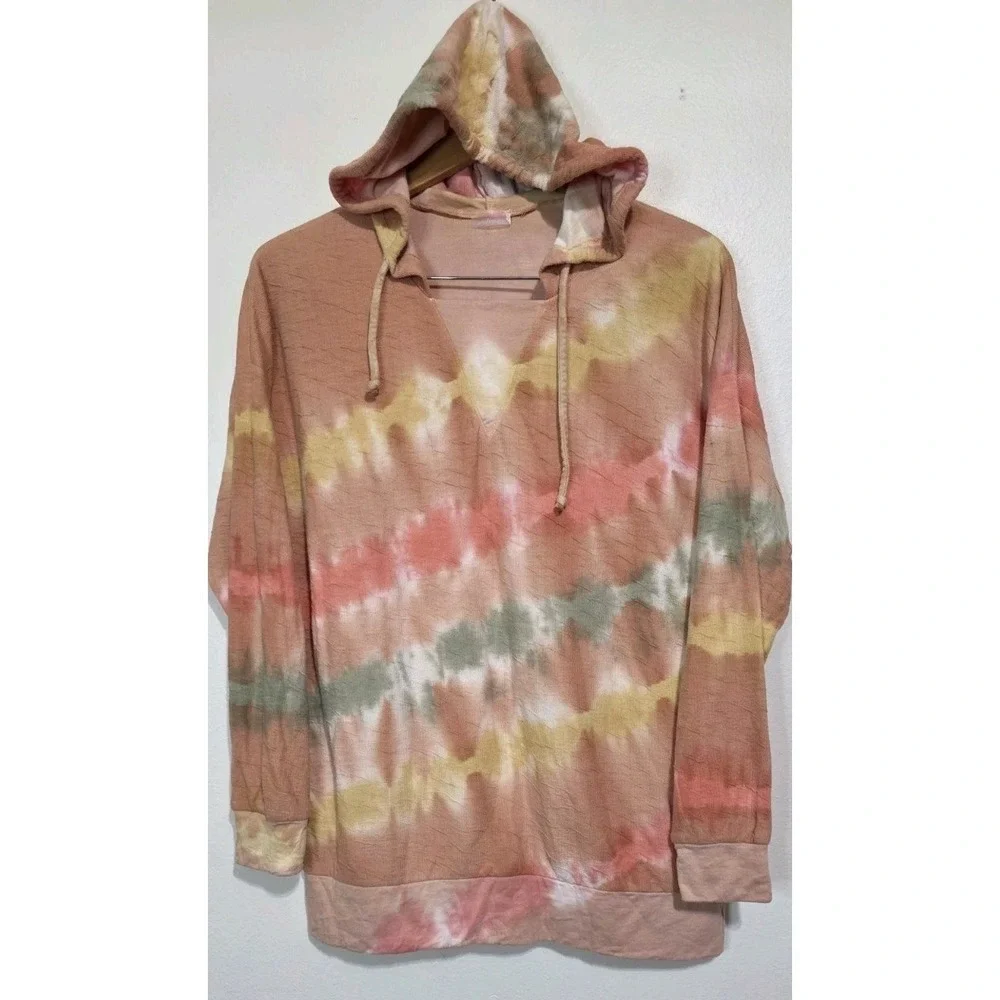 Free People Movement Tie Dye‎ Hoodie Oversized Yoga Boho Women S Pullover Beach